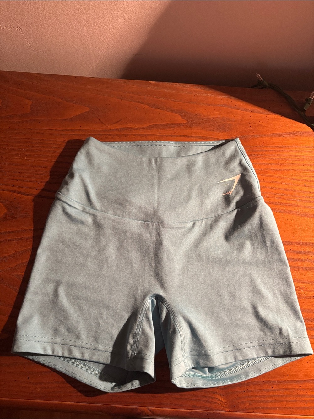 Gymshark High-Rise Light Blue Women’s Workout Shorts